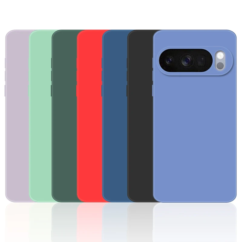Para Google Pixel 10 Pro XL Funda Pixel 9a 9 8a 8 7a 7 6a 6 Funda protectora de silicona líquida suave para teléfono Pixel 10 Funda - imagen 2