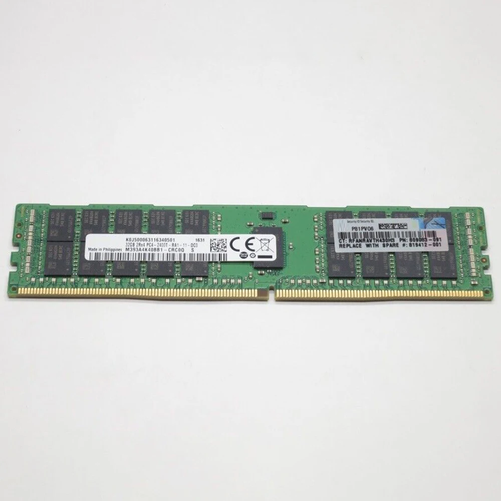 1 Uds 809083-091 805351-B21 819412-001 32G DL360G9 DL380G9 DL160G9 DL560 G9 32GB 2RX4 PC4-2400T DDR4 2400 ECC REG memoria - imagen 3