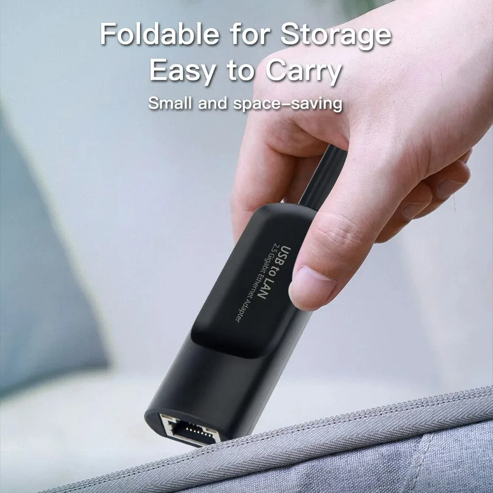 Adaptador Ethernet con cable USB USB3.0 2500Mbps tipo USB a tarjeta de red RJ45 Internet USB Lan para escritorios accesorios de ordenador portátil - imagen 5