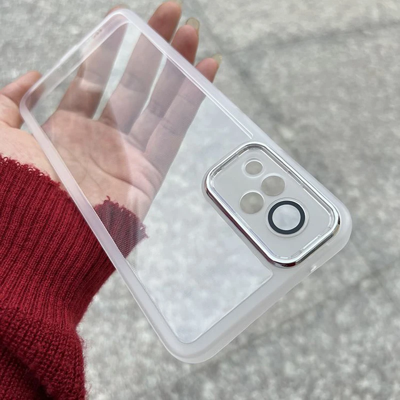 Para Vivo V21 funda vivo V21 4G funda de teléfono vivo V21 5G funda Vivo V21S cubierta transparente Protector de cámara cubierta de lente - imagen 3