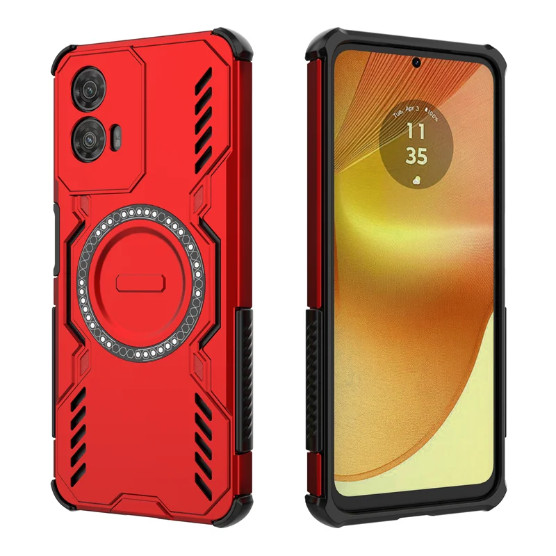 Para Motorola Moto G34 Funda Moto G34 Funda disipación de calor carga inalámbrica magnética Fundas protectoras para teléfono en Moto G34 Funda - imagen 5