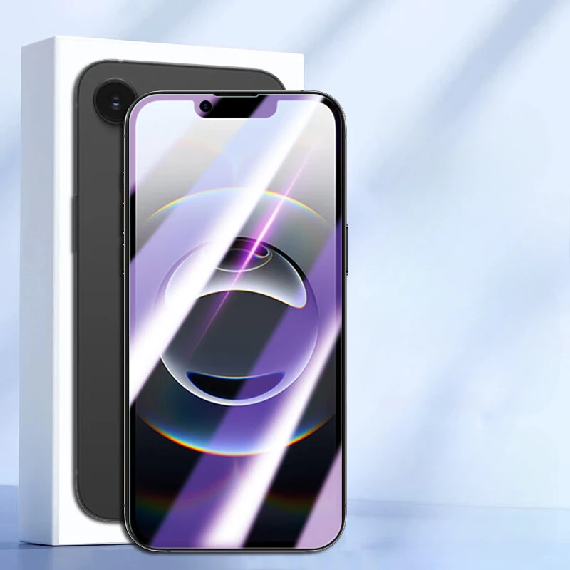 Para iPhone 16E 16 Pro Max Plus 2.5D Protector de pantalla para iPhone 16 + 16ProMax vidrio templado Anti luz azul cubierta de película de vidrio