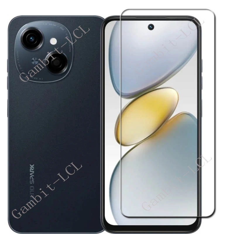 3 uds 9H vidrio templado protector para Tecno Spark Go 1 6,67 "en TecnoSparkGo1 SparkGo1 Go1 Pop 9 4G película protectora de pantalla - imagen 2