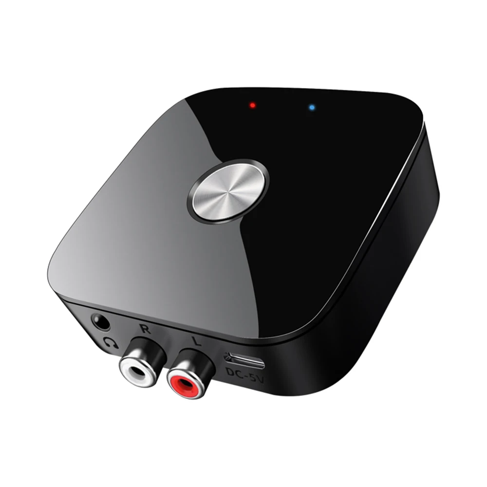 Receptor de Audio NFC BT5.3 3,5mm AUX R/L RCA estéreo sin pérdidas HIFI música adaptador inalámbrico USB U-Disk reproducción Control remoto