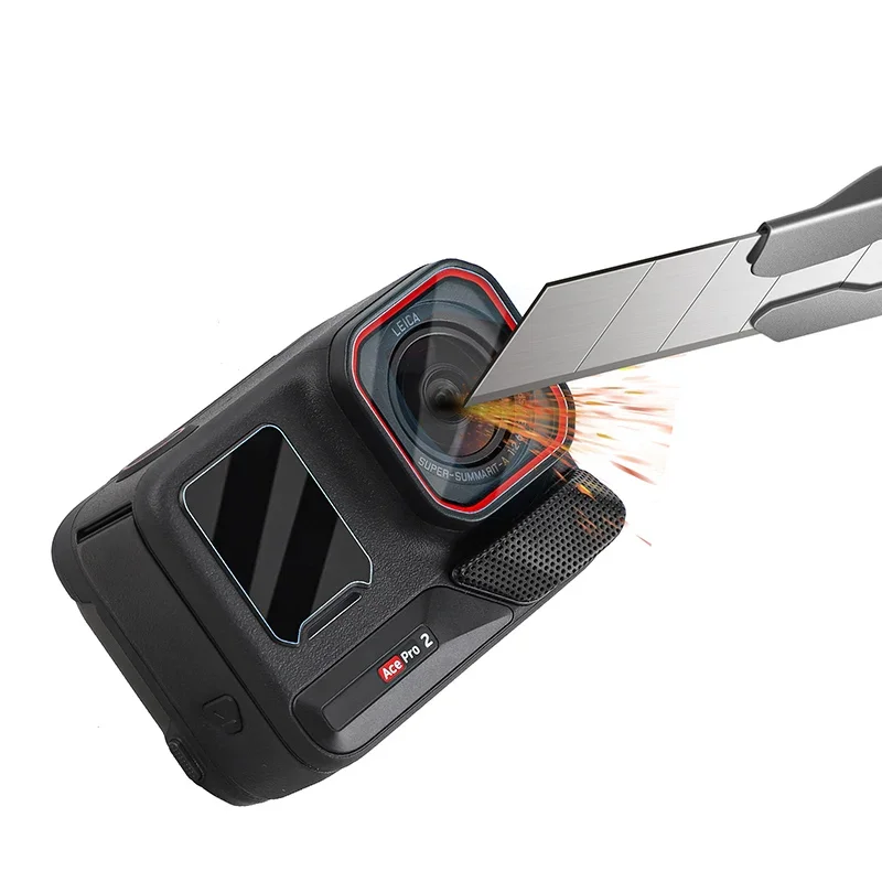 6 unids/set para Insta360 Ace Pro 2 pantalla película templada lente películas protectoras antiarañazos accesorios de Cámara de Acción - imagen 2