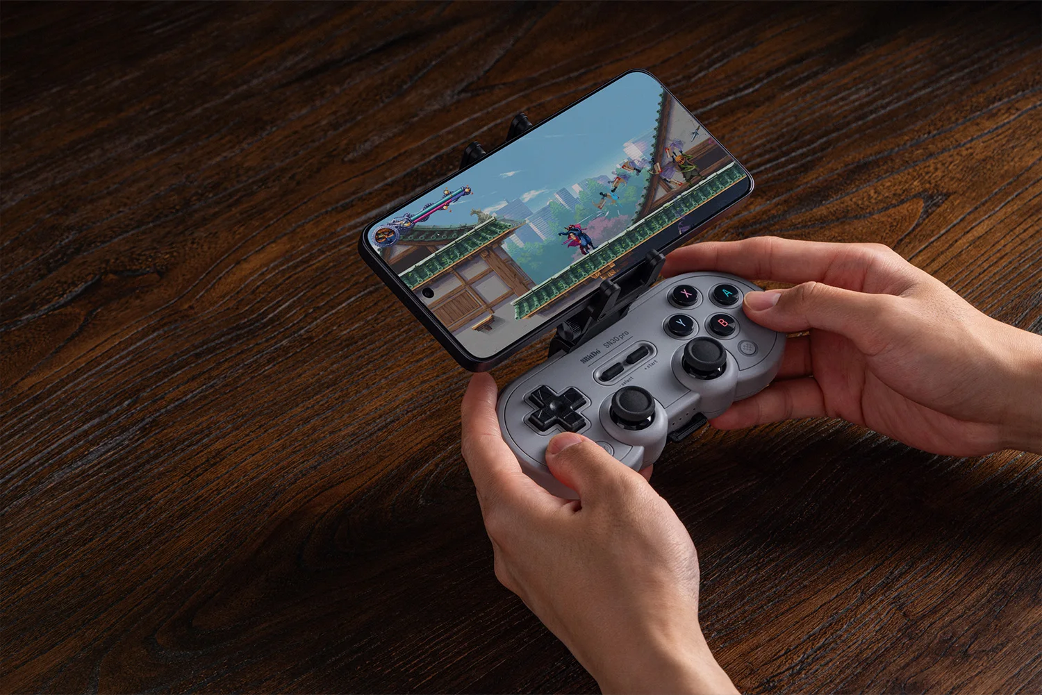 Soporte ajustable para controlador de juegos con Clip para teléfono móvil 8BitDo, accesorios para mando de juegos 8BitDo SN30 Pro SF30 Pro - imagen 4