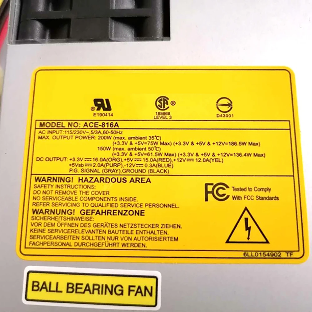 ACE-816A 1U 200W ACE-816A-RS Fuente de alimentación industrial - imagen 3