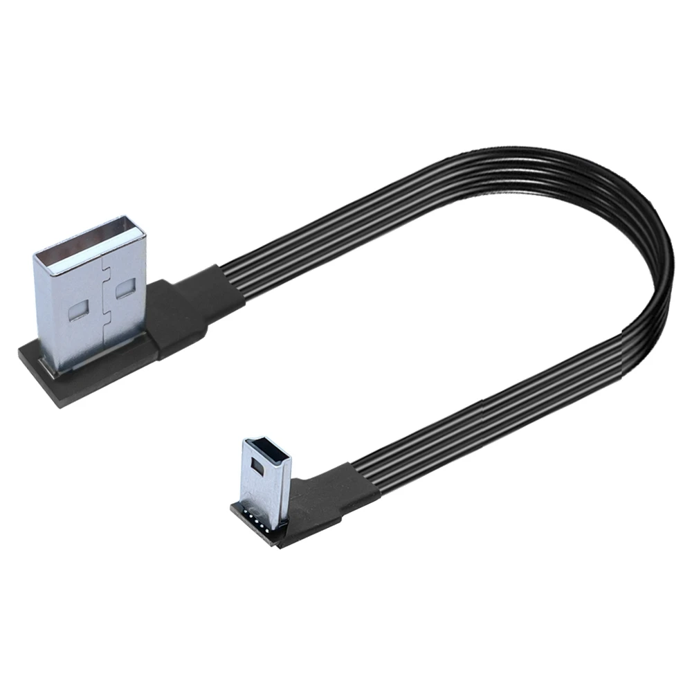 5CM 10CM Mini USB tipo B 5pin macho recto arriba abajo izquierda derecha en ángulo de 90 grados a USB 2,0 Cable de datos macho 0,2 m 0,5 m 1M 2M 3M - imagen 5