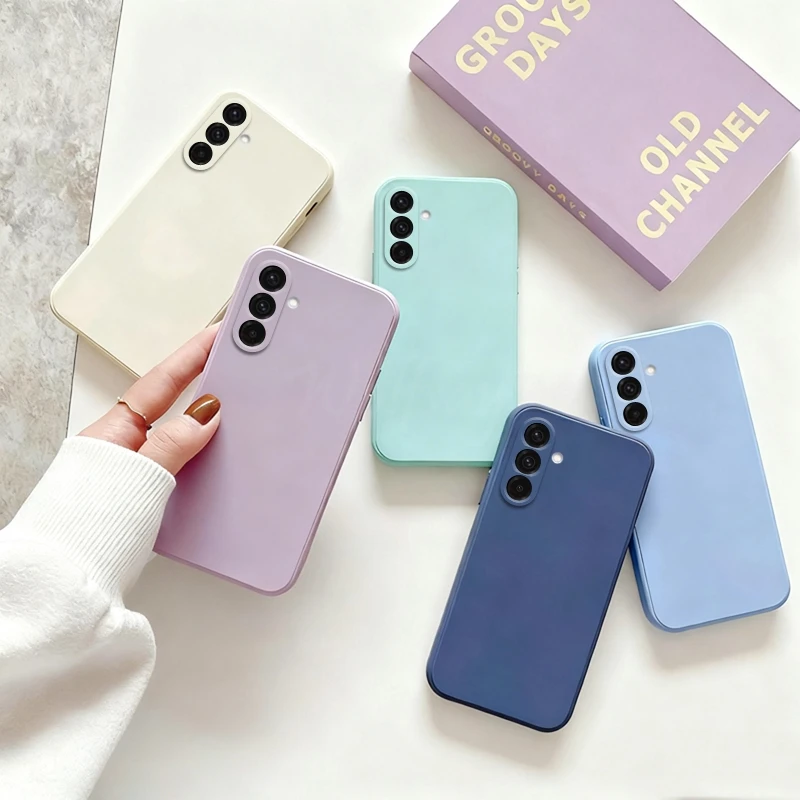 Para Samsung Galaxy S26 Funda de silicona líquida de goma lisa Funda Samsung Galaxy S26 Funda protectora de teléfono Funda S26 Ultra Edge