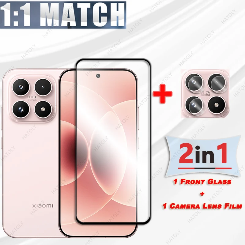 Para Xiaomi 17 Protector de pantalla de vidrio para Xiaomi 17 5G película protectora de borde negro Protector de lente de cámara para Xiaomi 17 vidrio - imagen 3