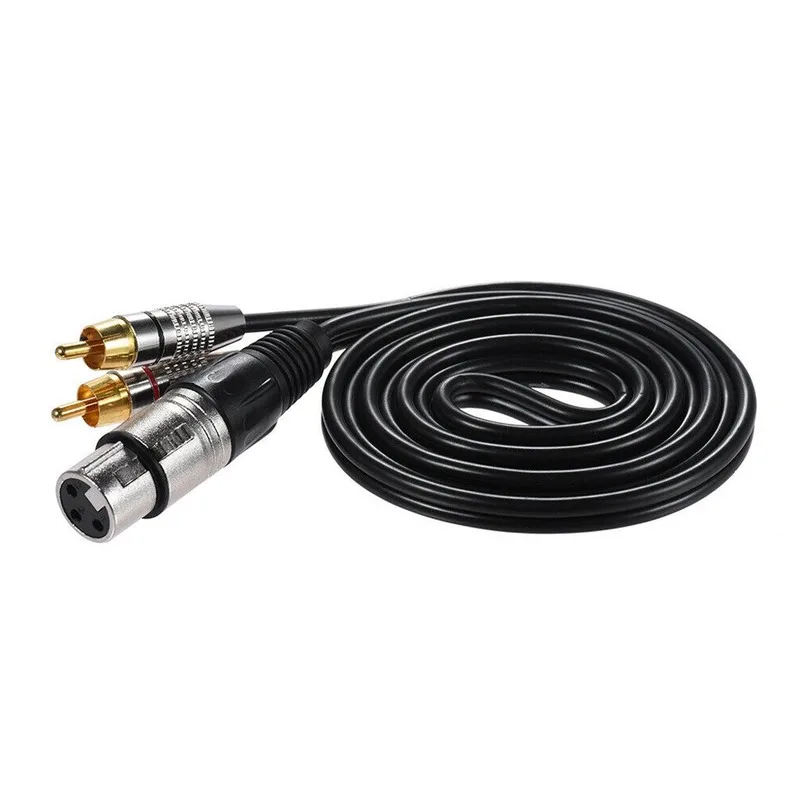 Cable RCA XLR Macho Hembra – 3 Nucleos Cobre - imagen 2