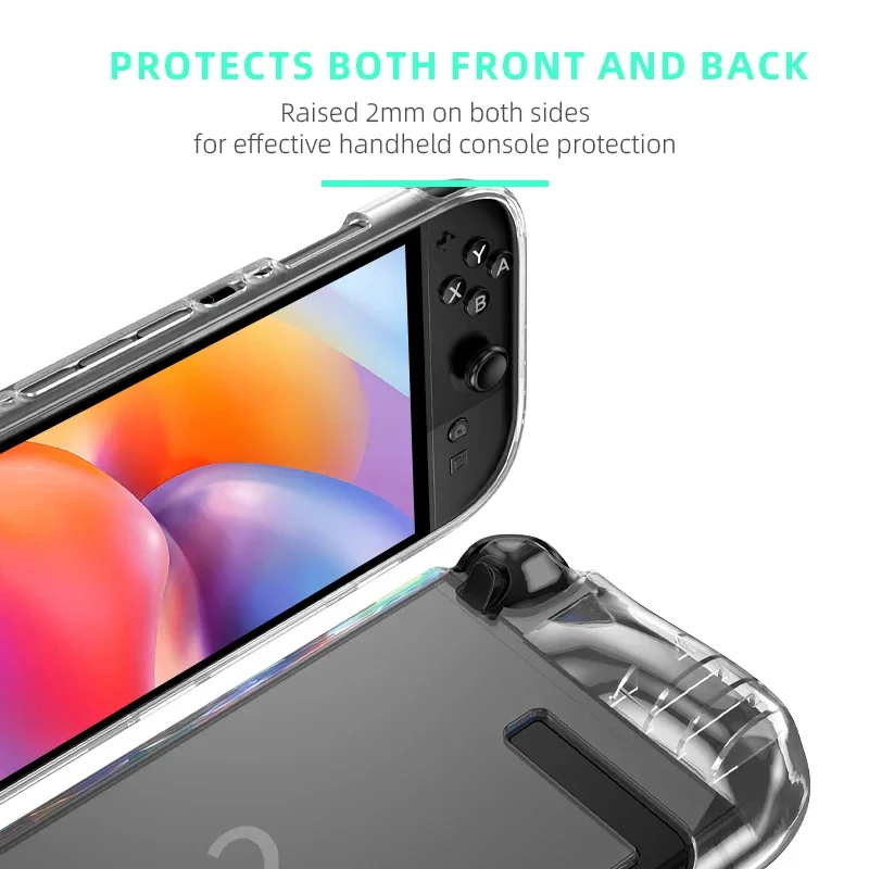 DATA FROG-funda suave de TPU para Switch 2, funda protectora de cristal antiarañazos y antideslizante para accesorios de juego Switch 2 - imagen 2