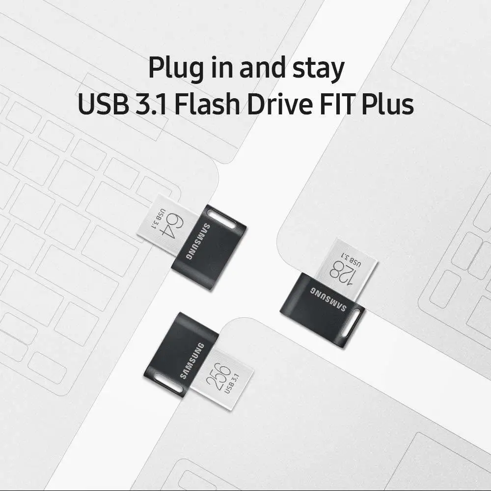 Samsung USB 3,1 unidad Flash Pendrive 256GB 128gb Flash Usb 64gb Metal Mini Flash Memoria Stick Fit Plus alta velocidad Oficina pc coche - imagen 3