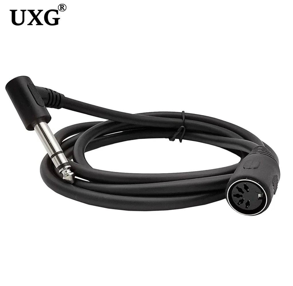 Cable de Audio estéreo MIDI Din, conector macho y hembra de 5 pines, 6,35mm, 6,35 (1/4 pulgadas), TRS macho, 1,5 m, 0,2 m - imagen 5