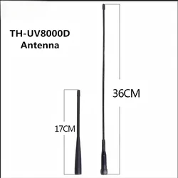 Antena UV Doble Banda SMA Macho para Walkie Talkie TYT TH-UV8000D