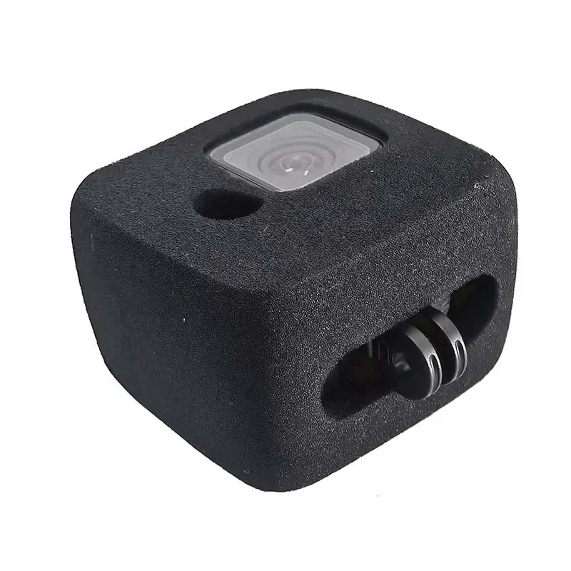 Mini cubierta de espuma para parabrisas, esponja de alta densidad, reducción de ruido, funda a prueba de viento para Gopro Hero 11, accesorios de cámara negros - imagen 5