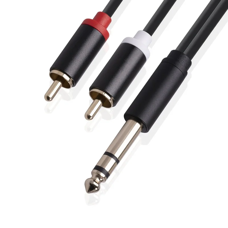 Cable RCA a Jack 6,35mm – Alta Fidelidad para Amplificadores de Audio
