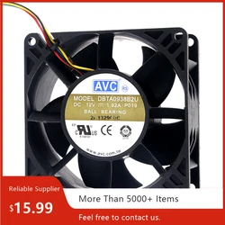 Ventilador axial 92 mm PWM 4 cables 12V Servidor AVC 9038