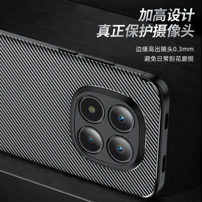 Para Xiaomi Redmi Note 15 funda Redmi Note 15 Pro Plus 5G Capas a prueba de golpes parachoques de fibra de carbono TPU Fundas Redmi Note 15 Pro - imagen 3