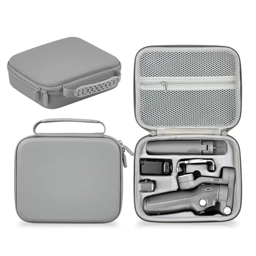Para DJI OM 8 Estuche de transporte de viaje PU caja protectora impermeable bolso bolsa de almacenamiento portátil para DJI Osmo 8 organizador acceso O9A7