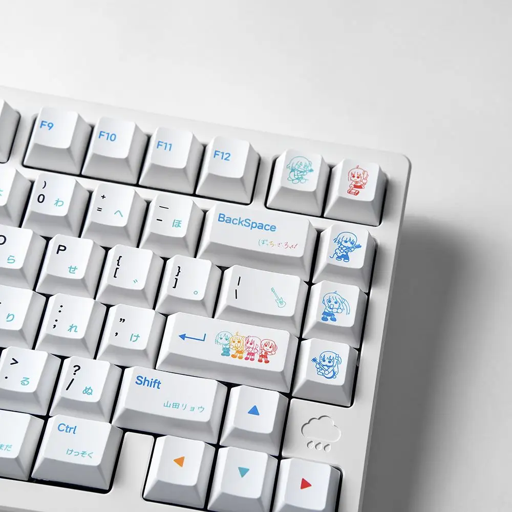 136 teclas Lonely Rock Yamada Ryo tema PBT 1,7 mm teclas Chreey alta PBT sublimación de calor teclas diseño ANSI - imagen 4