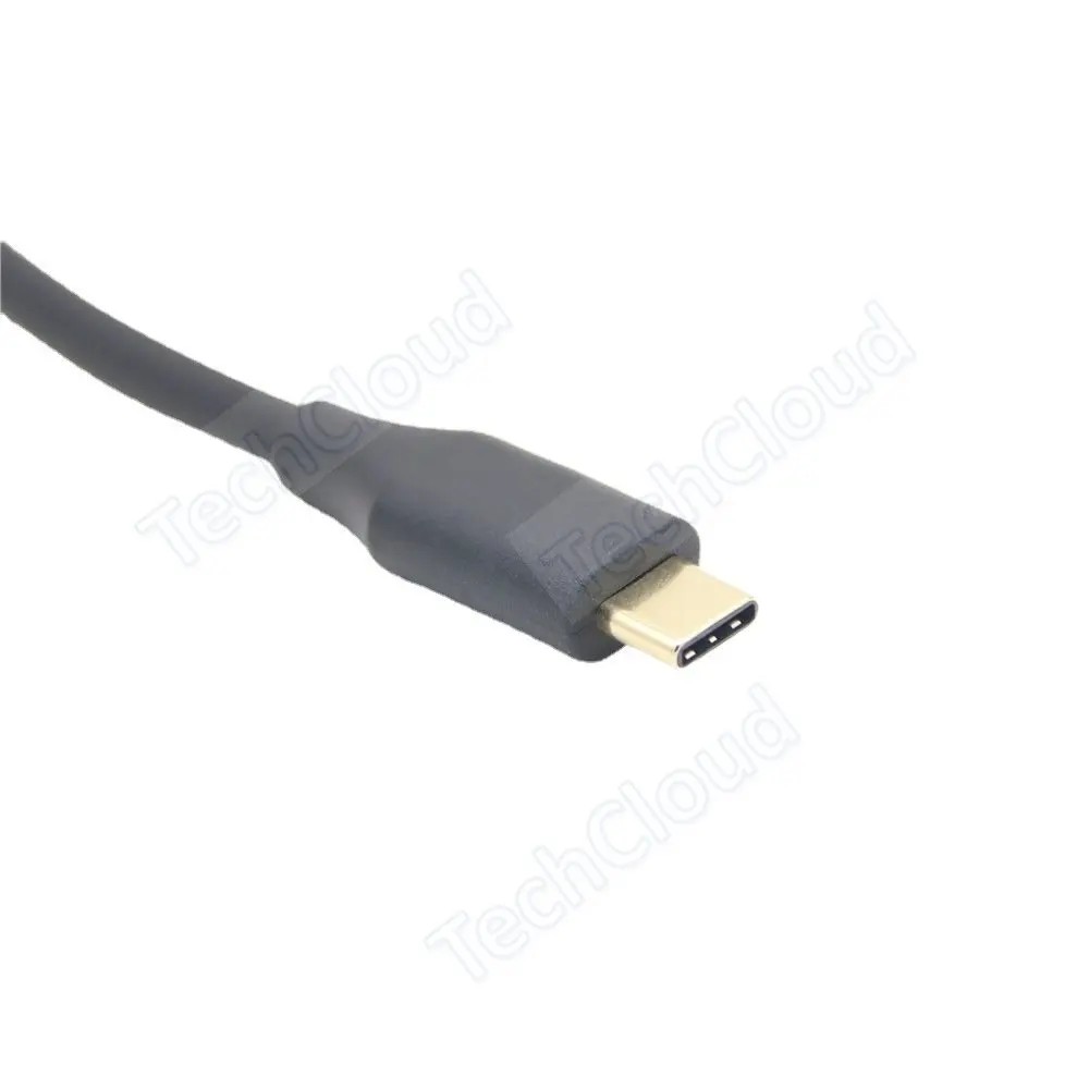 USB C macho a hembra con orificio para tornillo extensor de Cable Cable de datos Cable de extensión USB 3.1 tipo c con tornillo de montaje en Panel - imagen 2