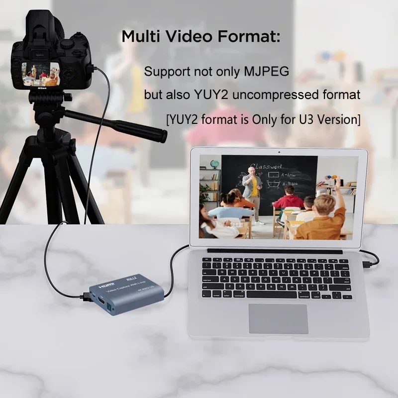 Tarjeta De captura De vídeo HDMI 1080P 4K HDMI USB 2,0 3,0 Placa De Captura juego De mesa grabación transmisión en vivo transmisión TV HDMI Loop - imagen 5