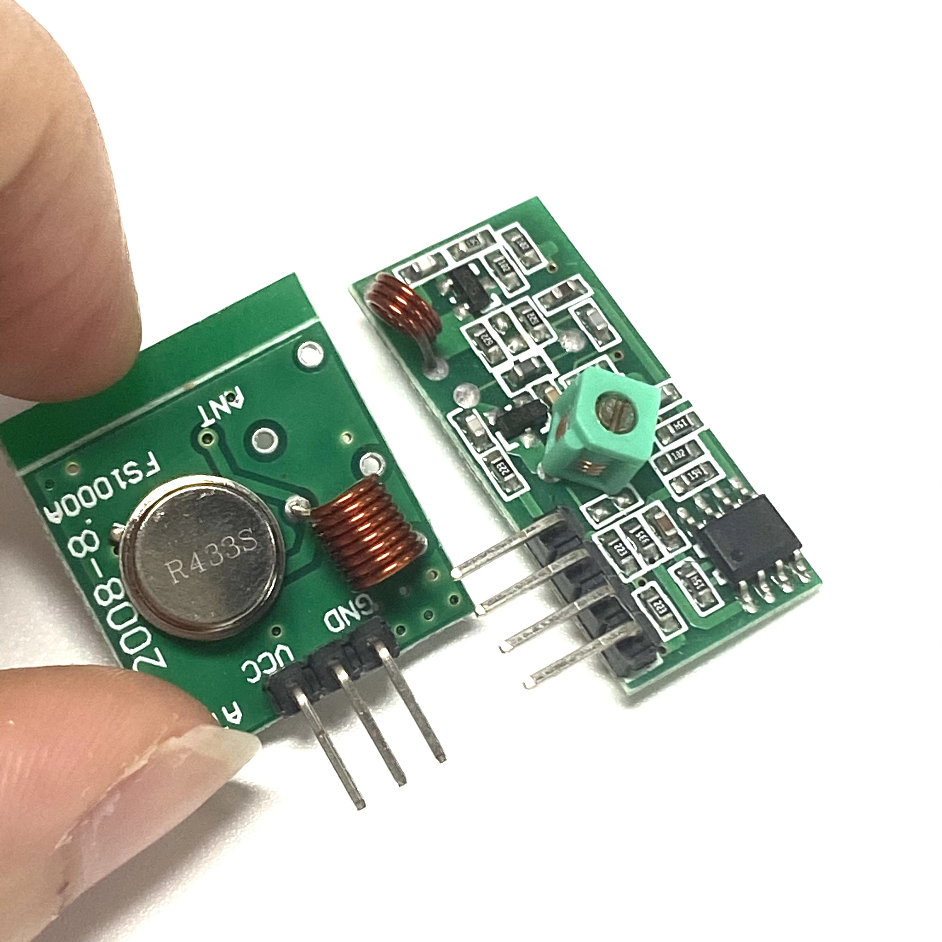 433 Mhz 1 Juego de módulo transmisor inalámbrico RF y Kit de receptor DC 5V 433 Mhz módulo transmisor y receptor 433 M