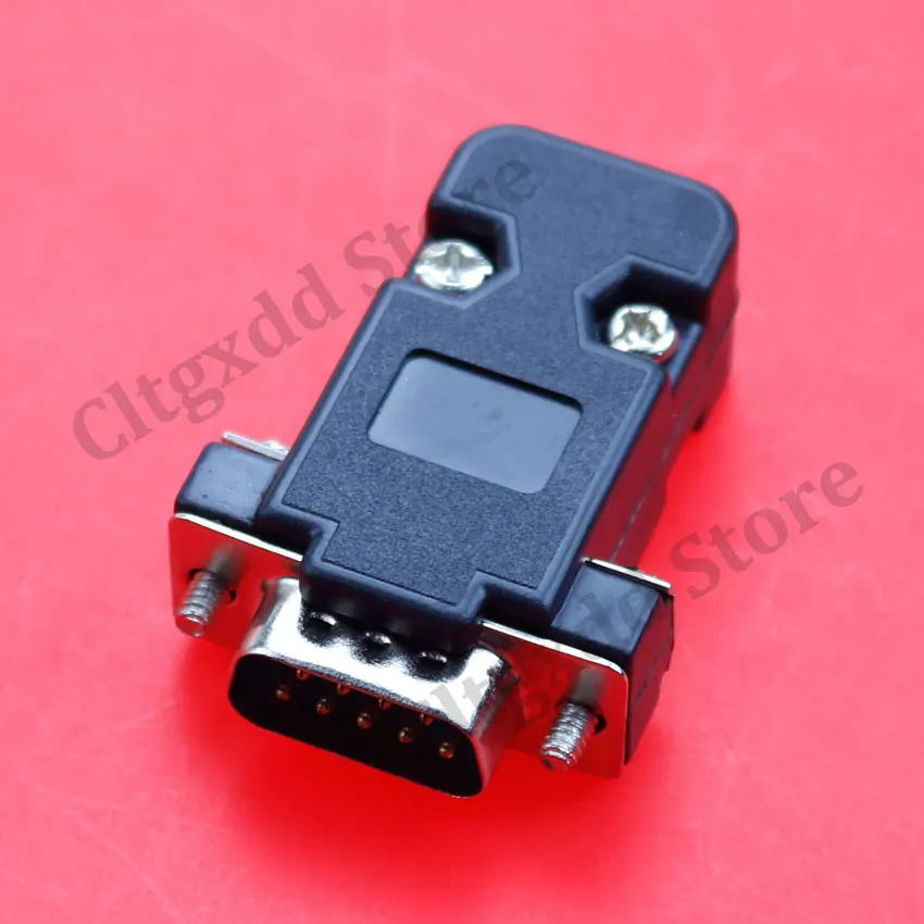 DB15 DB25 DB9 puerto serie paralelo conector de soldadura macho hembra con cubierta de carcasa de plástico 9 pines 15 pines 25 pines enchufe adaptador VGA - imagen 4