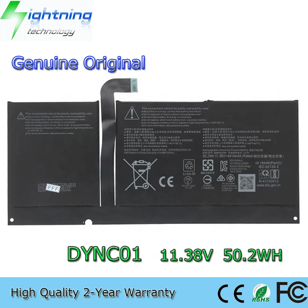 DYNC01 11.38V 50.2Wh Batería para portátil para Microsoft Surface Pro 8 1982 1983 Mesa, etc.