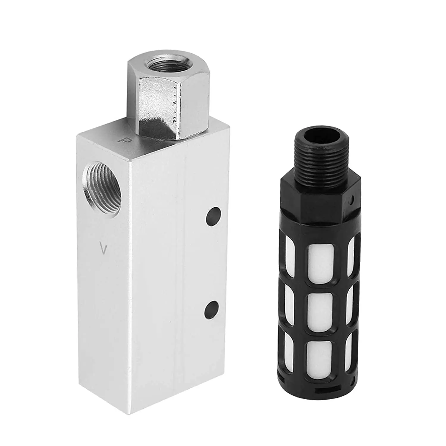 Generador de vacío con válvula de flujo grande, manipulador con ventosa, interruptor de presión negativa, accesorios neumáticos de Control, CV-15/20/25HS - imagen 4