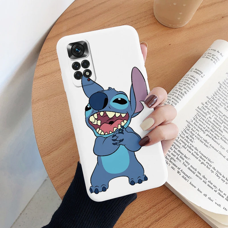 Funda de teléfono Lilo Stitch para Redmi Note 11 11S 4G 11 Pro, Funda protectora de cámara suave de silicona con dibujos animados para Redmi Note 11 Capa - imagen 5