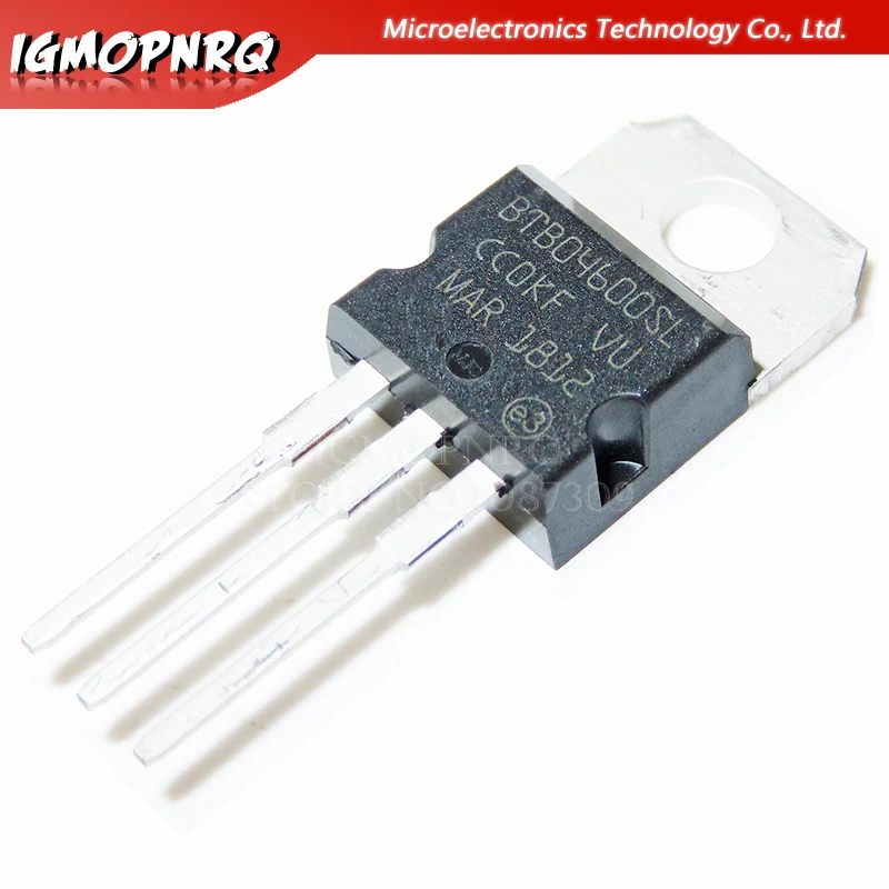 Triacs de 5 piezas, BTB04-600SL, BTB04, 4 Amp, 600 voltios a-220, nuevo y original