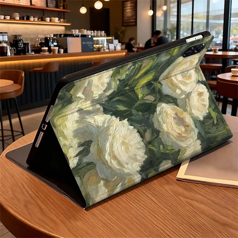 Belleza artística de Camelia para Honor Tab Pad MagicPad Tablet 6 7 8 9 10 13 V7 V8 X8a X9a X9 X8 GT GT2 Pro funda para tableta - imagen 4
