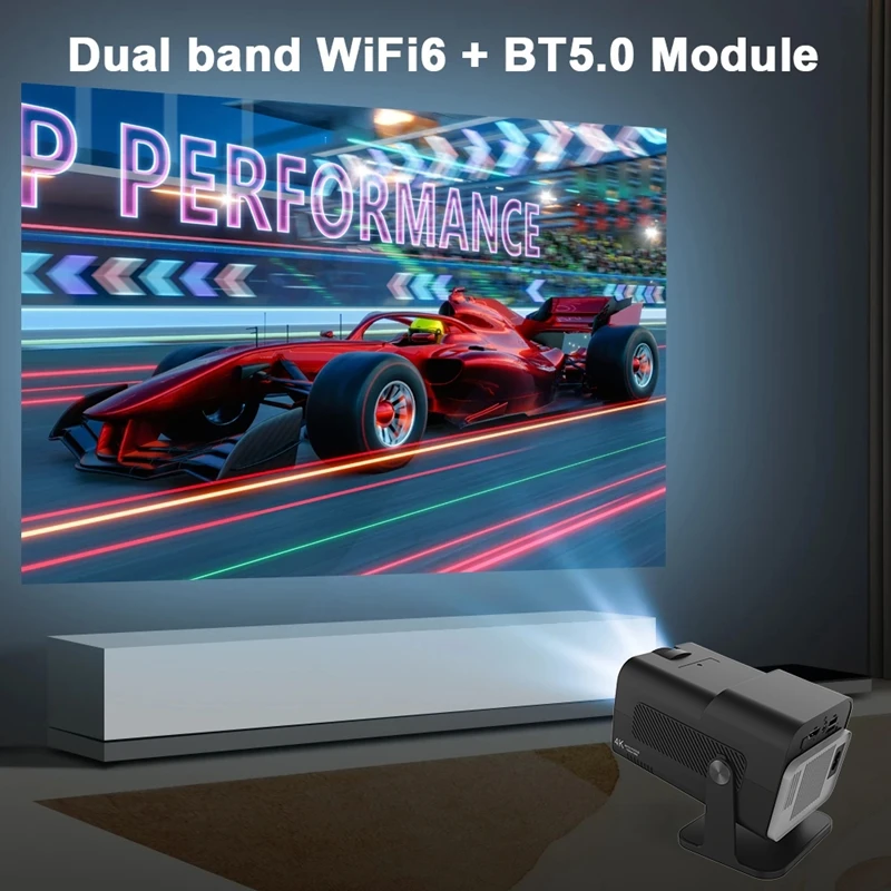 Mini proyector con licencia de Netflix con Wifi6 BT5.2 4K nativo 1080P X12 NTV proyector Auto Keystone Control de voz aplicaciones integradas - imagen 3