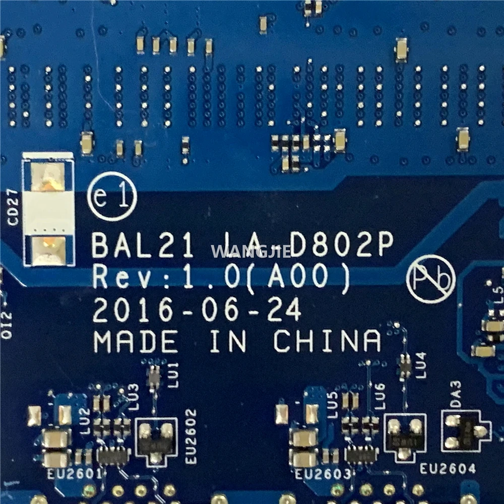 BAL21 LA-D802P para Dell Inspiron 15 5567 17 5767 placa base para ordenador portátil CN-02R3V9 W/i3 I5 CPU DDR4 100% en funcionamiento - imagen 5