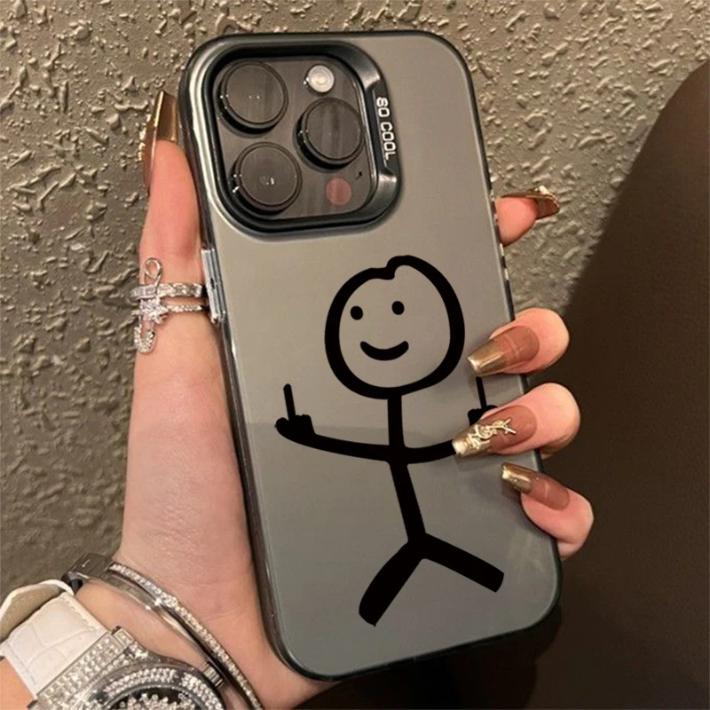 Funda de teléfono básica de TPU con diseño de Matchman de dibujos animados para iPhone 17 16 14 13 12 11 15 Pro Max 16 Plus 17 Air 16E cubierta de parachoques a prueba de golpes - imagen 2