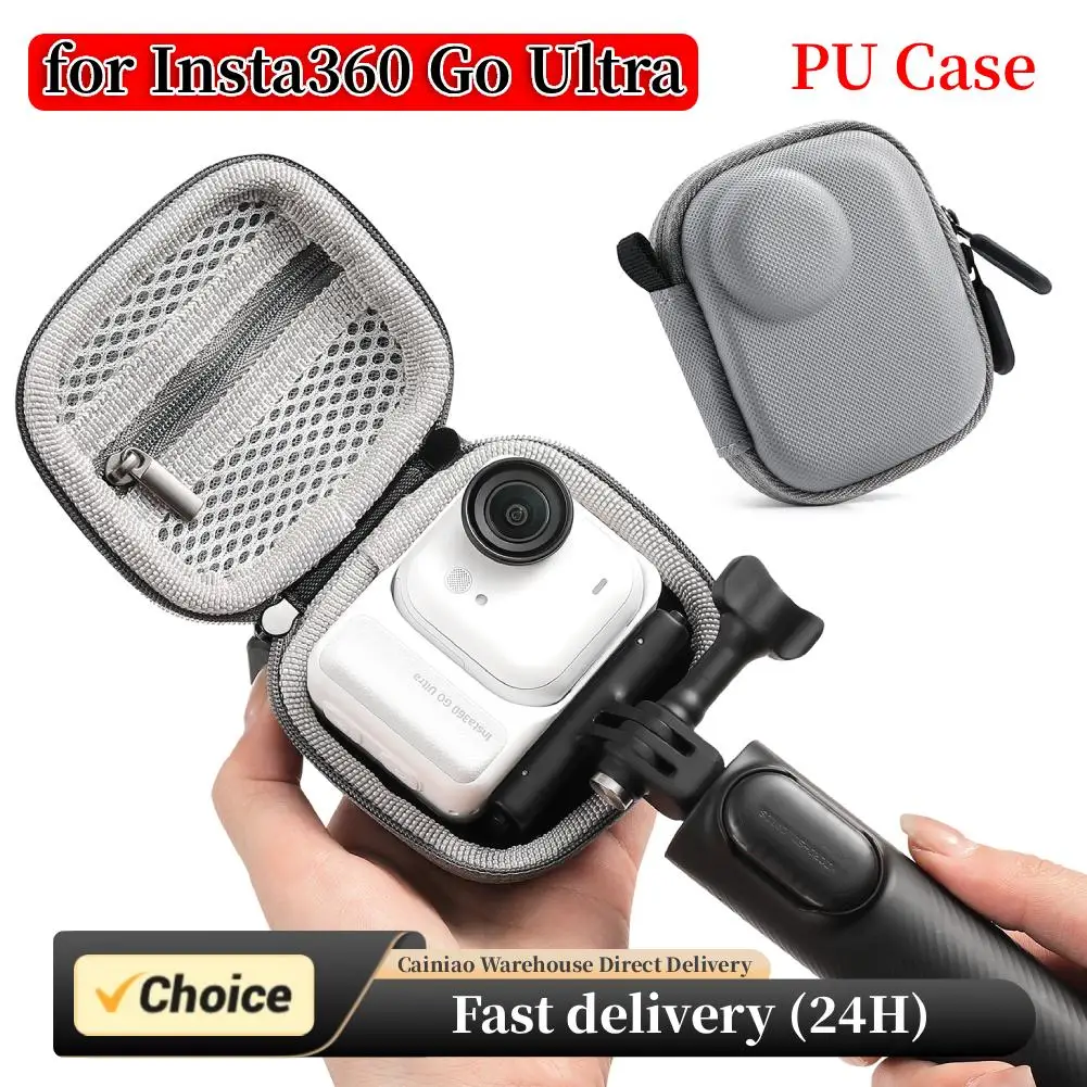 Bolsa de almacenamiento para cámara portátil Insta360 GO Ultra, funda protectora antipérdida a prueba de polvo, funda EVA a prueba de golpes para Insta360 GO Ultra