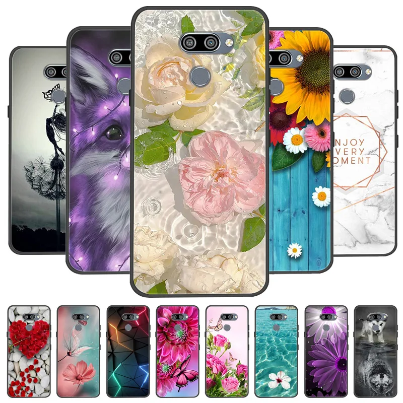 for LG K50 Q60 Case K 50 Soft TPU Silicone Phone Covers for LG Q60 LGK50 K 50 LGQ60 Case Bumper Q 60 Shockproof Coque Cover