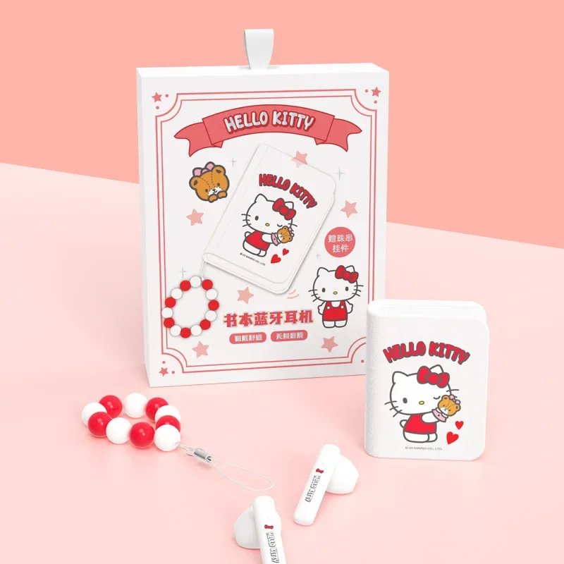 Auriculares inalámbricos HelloKitty Sanrio Kuromi Co para niñas, cascos con Bluetooth, Jade Guigou, TWS, bonitos - imagen 5