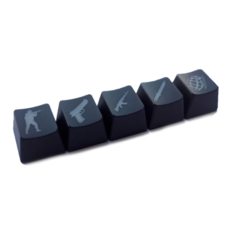 Teclas retroiluminadas OEM R4 para Gaming, tapa ABS para teclado mecánico Cherry MX, CS GO, 5 piezas - imagen 3