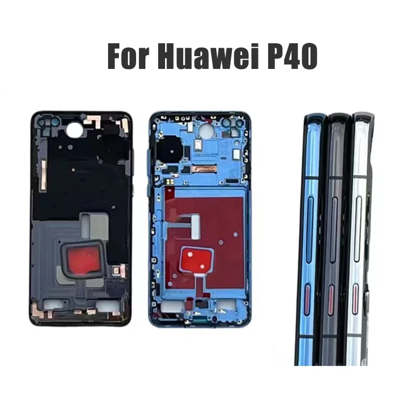 Reparación de Marco medio Original para Huawei P40 Pro P40Pro + Plus, carcasa de chasis de bisel, pantalla LCD, soporte de placa de repuesto - imagen 2