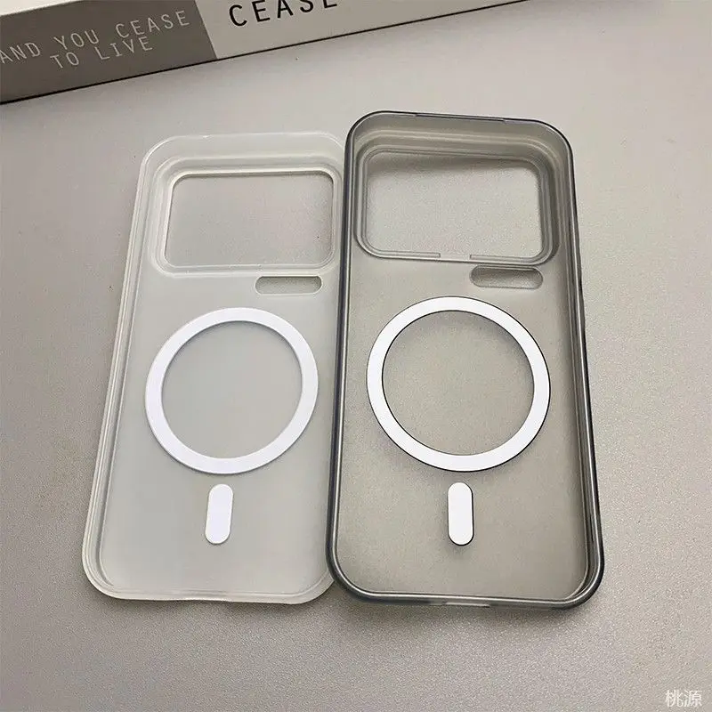 Para Xiaomi Mi 17 Pro Max funda suave TPU MagSafe funda protectora trasera de carga inalámbrica para Xiaomi Mi 17 15 14 Pro 15Ultra Shell - imagen 3