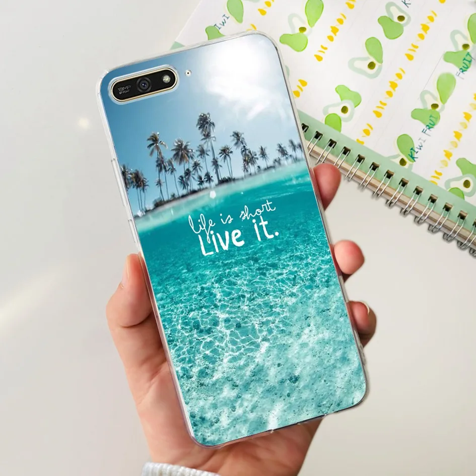 Para Huawei Y6 Prime 2018 Funda de lujo con dibujos de mármol Funda protectora de silicona suave para Huawei Y6 2018 ATU-L22 Y6Prime Capa - imagen 4