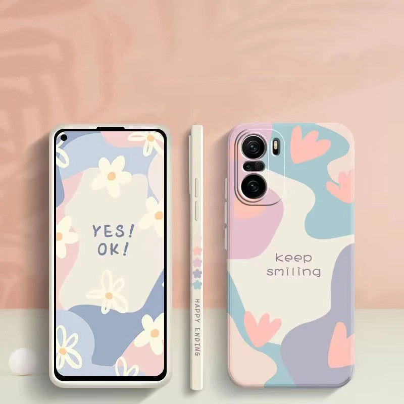 Funda de teléfono con flores para Xiaomi Redmi Note 14 13 12 Pro Plus 5G 12S 12 11S 11 10S Redmi 12 13C, funda de silicona suave mate a prueba de golpes - imagen 4