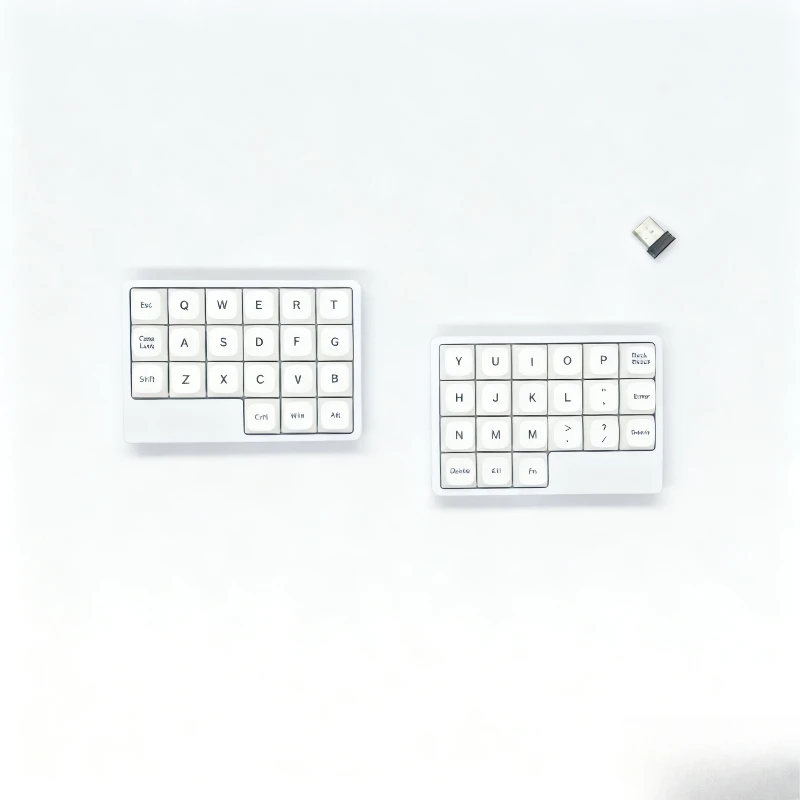 PLANK-Kit de teclado dividido inalámbrico, personalizado, 2,4G, intercambio en caliente, impresión 3D, 42 teclas, Mini teclado ergonómico con VIAL dividido, teclado de oficina - imagen 2