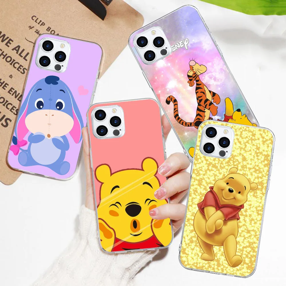 BY-72 Winnie Pooh funda blanda para Moto G5 G5S G6 G7 One Zoom Action Hyper Macro Vision Fusion Play Plus Power - imagen 3