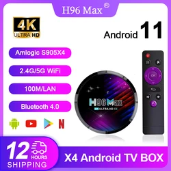 H96 Max X4 Smart TV Box Android WiFi Dual y Bluetooth
