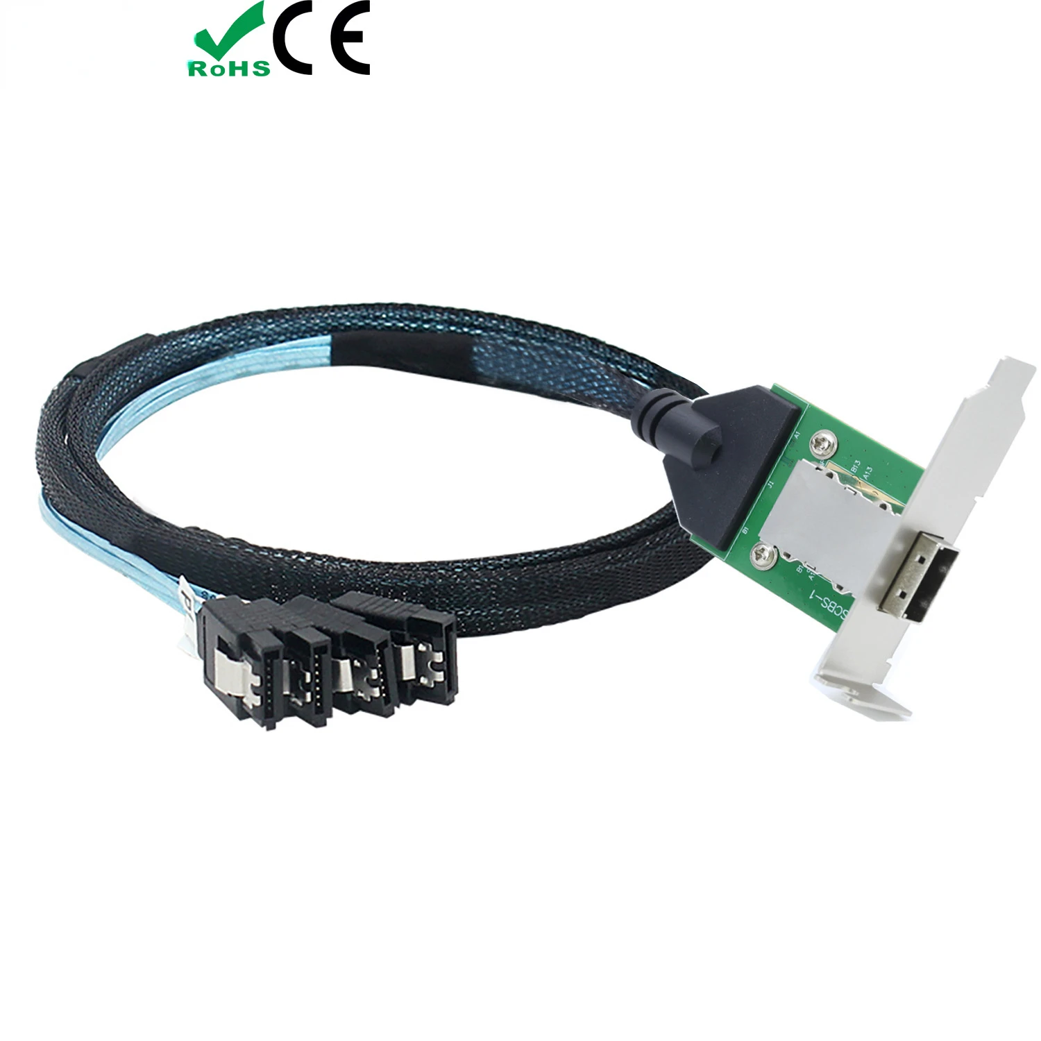 Mini SAS 26Pin SFF-8088 hembra a 4 SATA 7Pin hembra Cable objetivo/Cable de conexión de plano posterior - imagen 5