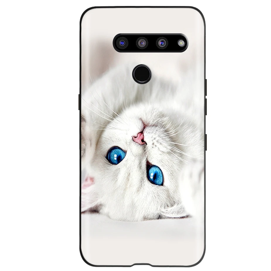 Funda de teléfono de silicona suave para LG V50 ThinQ 5G, cubierta trasera bonita con impresión 3D, parachoques para LG V50S ThinQ 5G - imagen 2